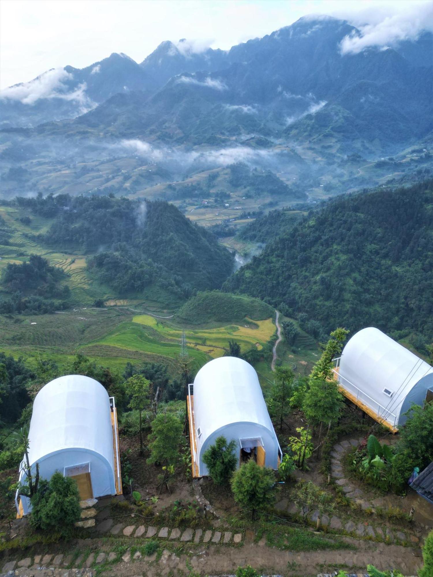 Phansi - Glamping, View Point 360, Bar & Bbq 사파 외부 사진